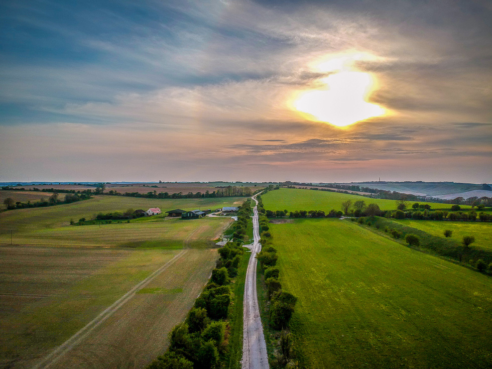 Oxfordshire countryside road